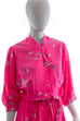 Fledermauskleid pink 70er 80er Boho Disco Frau M 40-42 pink real-80er real_80er Special vintageberlin.de
