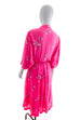 Fledermauskleid pink 70er 80er Boho Disco Frau M 40-42 pink real-80er real_80er Special vintageberlin.de