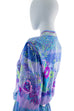 Boho Stretchkleid bunt Stehkragen 70er 80er Boho bunt Frau Hippie M 40-42 Rockabilly Special vintageberlin.de