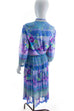 Boho Stretchkleid bunt Stehkragen 70er 80er Boho bunt Frau Hippie M 40-42 Rockabilly Special vintageberlin.de