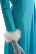 Disco Tanzkleid türkis Glitzer