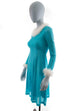 Disco Tanzkleid türkis Glitzer