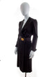 elegantes 80s Kleid schwarz
