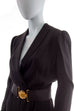 elegantes 80s Kleid schwarz