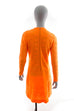 60er Strickkleid orange 60er 70er Disco Frau M 40-42 Mod orange real-disco real_disco S 36-38 Schlager Special vintageberlin.de