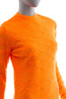 60er Strickkleid orange