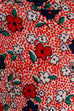 Hippie Sommerkleid rot Muster 60er 70er Boho bunt Disco Frau Hippie real-boho Rockabilly rot Special XS 32-34 vintageberlin.de