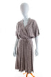 Vintage Sommerkleid grau Blümchen