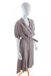 Vintage Sommerkleid grau Blümchen 80er 90er Boho Frau grau M 40-42 Rockabilly vintageberlin.de