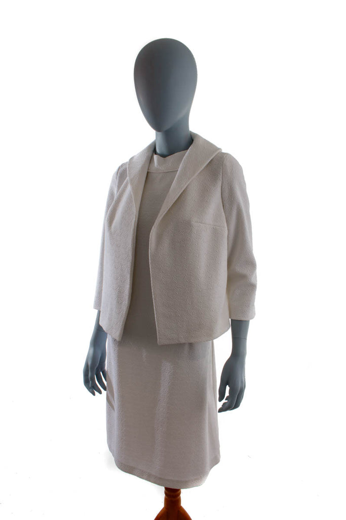 60er Hochzeitskostüm weiß Default Title 60er Boho Disco Frau Hochzeit M 40-42 Mod Schlager weiß vintageberlin.de