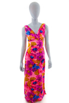Vintage Maxikleid neon pink