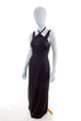 Vintage Abendkleid schwarz lang Default Title 90er Abendmode Designer Frau S 36-38 schwarz vintageberlin.de