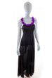 Vintage Negligee lang schwarz Federn Default Title 70er 80er Boho Disco Frau Rockabilly S 36-38 schwarz vintageberlin.de