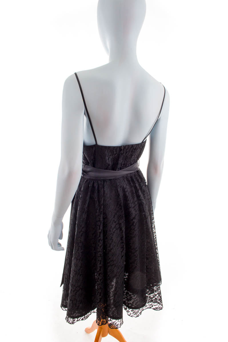 Cocktailkleid schwarz Spitze