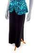 Vintage Abendkleid türkis metallic 80er 90er Abendmode Frau M 40-42 schwarz Special türkis vintageberlin.de