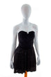 Sexy Cocktailkleid schwarz samt