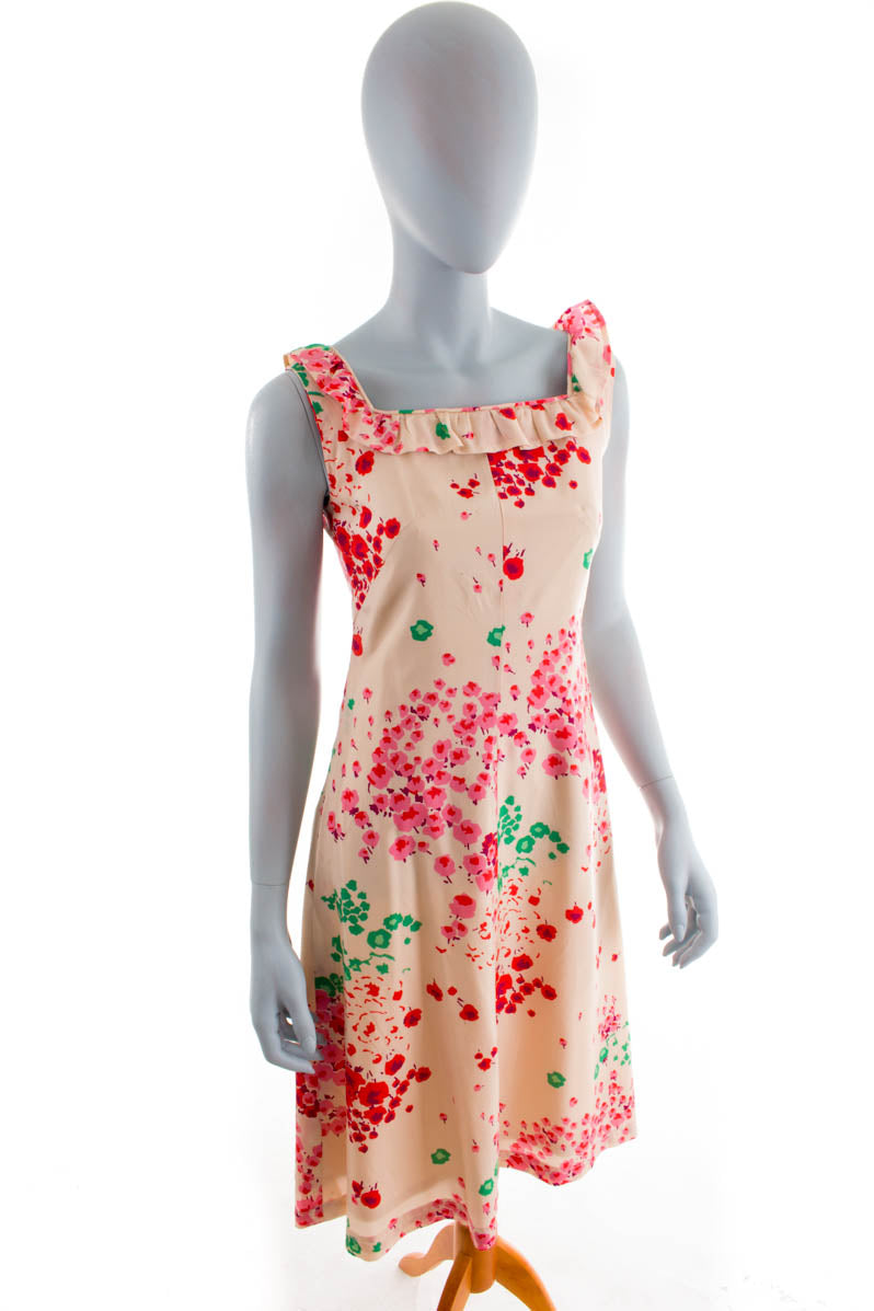 60er Jahre Sommerkleid Blumen