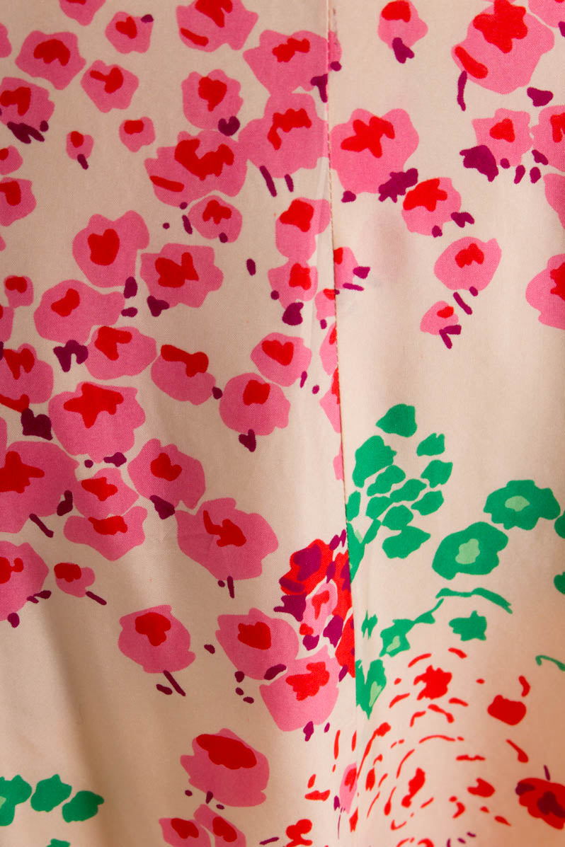 60er Jahre Sommerkleid Blumen