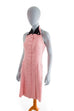 Neckholder Kleid rosa Leinen