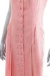 Neckholder Kleid rosa Leinen