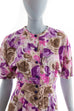 Vintage Sommerkleid bunt Leinenmix