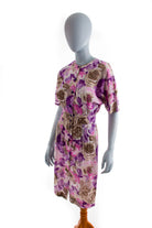 Vintage Sommerkleid bunt Leinenmix