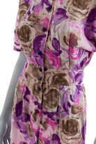 Vintage Sommerkleid bunt Leinenmix