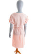 Vintage Sommerkleid rosa Baumwolle