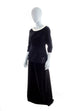 Elegantes Oberteil schwarz Samt