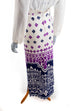 Vintage Hippie Maxirock weiß blau