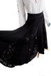 Hippie Rock schwarz Spitze Schleifen 60er 70er 80er Boho Frau Hippie real-boho Rockabilly S 36-38 schwarz Special vintageberlin.de