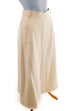 Vintage Wollrock Bogner 80er 90er beige Boho Designer Frau S 36-38 Sekretärin weiß vintageberlin.de