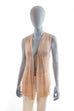 Hippie Häkelweste apricot 60er 70er 80er beige Boho Frau Hippie L 44-46 M 40-42 real-boho rosa S 36-38 Schlager Special Unisize XS 32-34 vintageberlin.de