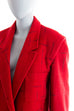 80s Blazer rot Mohair 80er Dandy Frau M 40-42 Rockabilly rot S 36-38 vintageberlin.de