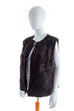 70er Hippie Fellweste schwarz 70er Boho Frau Hippie L 44-46 schwarz vintageberlin.de