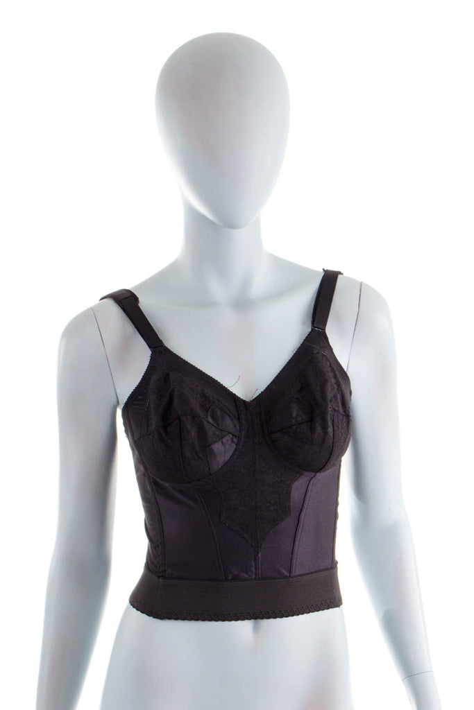 Vintage Korsage Unterwäsche schwarz NOS Default Title 50er 60er Frau M 40-42 Petticoat Rockabilly S 36-38 Schlager schwarz Sekretärin Special vintageberlin.de