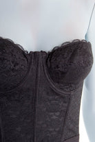 Vintage Korsage Nylon schwarz NOS