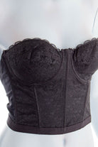 Vintage Korsage Nylon schwarz NOS