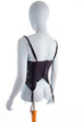 Sexy Korsage schwarz Spitze 80er Frau M 40-42 Rockabilly schwarz Sekretärin vintageberlin.de