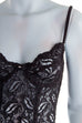 Sexy Korsage schwarz Spitze 80er Frau M 40-42 Rockabilly schwarz Sekretärin vintageberlin.de