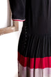 40er Jahre Kleid schwarz rot