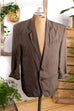 80er Seidenblazer khaki 80er Boho Dandy Disco Frau grün M 48-50 vintageberlin.de