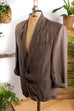 80er Seidenblazer khaki 80er Boho Dandy Disco Frau grün M 48-50 vintageberlin.de