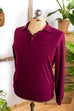 DANIEL HECHTER Merino Pulli weinrot 90er Dandy M 48-50 Mann Rockabilly rot vintageberlin.de