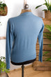 Vintage DDR Pulli hellblau 70er 80er blau Dandy DDR Disco M 48-50 Mann vintageberlin.de