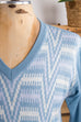 Vintage DDR Pulli hellblau 70er 80er blau Dandy DDR Disco M 48-50 Mann vintageberlin.de