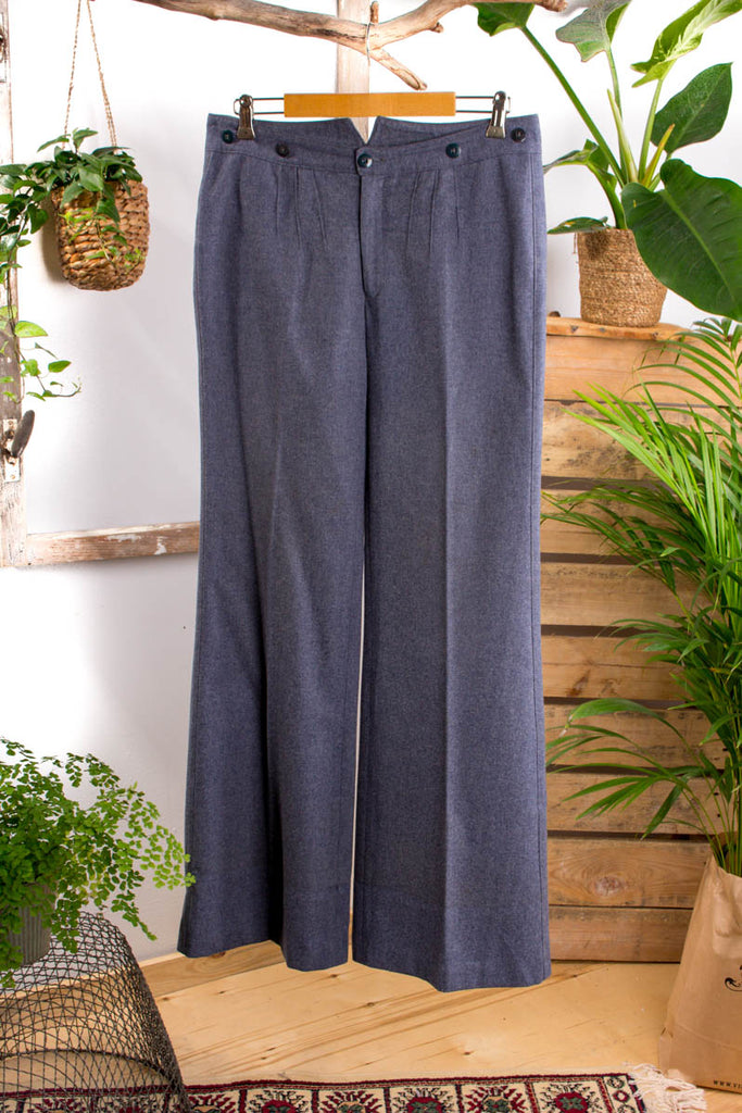 Vintage Wollhose grau Default Title 40er 50er Dandy grau M 48-50 Mann Special vintageberlin.de