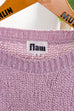 Strickpulli rosa Hund