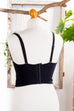 80er Samt Korsage schwarz 80er 90er Abendmode Disco Frau M 40-42 Rockabilly S 36-38 schwarz vintageberlin.de