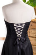 Abendkleid schwarz Taft 90er Abendmode Frau Rockabilly S 36-38 schwarz vintageberlin.de